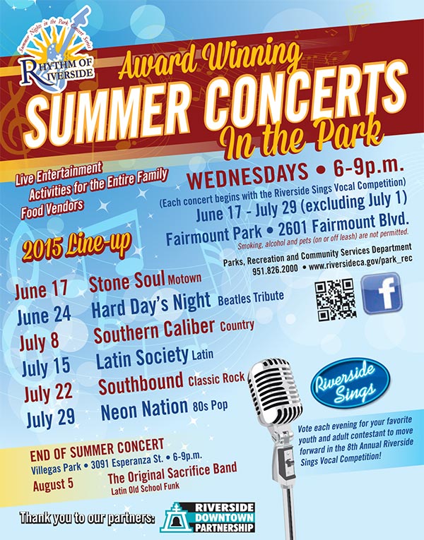Summer Concerts in the Park Riverside Downtown Partnership
